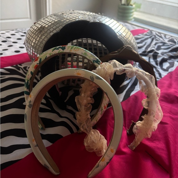 Floral and Solid Headband Set - Picture 2 of 2